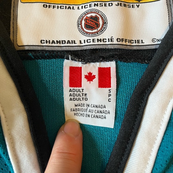 Men’s San Jose Sharks Jersey size small koho - Picture 4 of 9